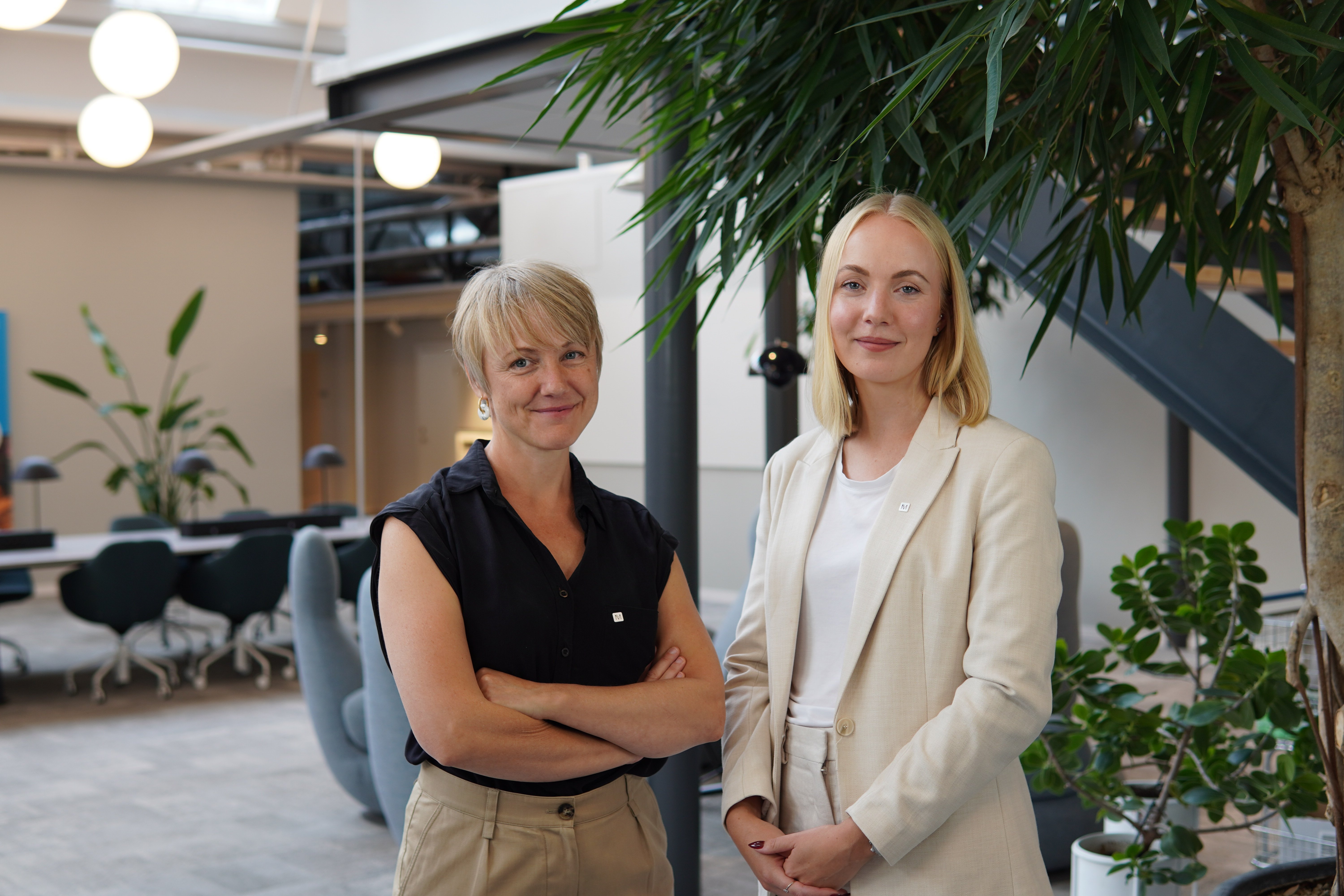 Kristina Svanteson, Sustainability Manager with Sara M&aring;rtenson, Senior Sustainability Specialist